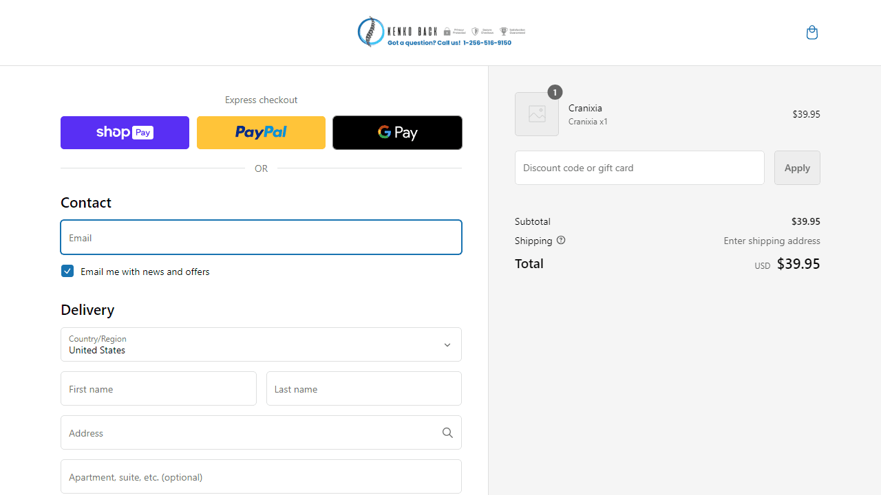 How to apply Kenko Back coupon code